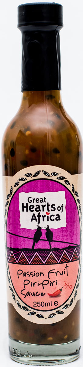 фото Соус с маракуйей и перцем пири-пири, острота 2/10 Great Hearts of Africa, 250 мл Great heart of africa