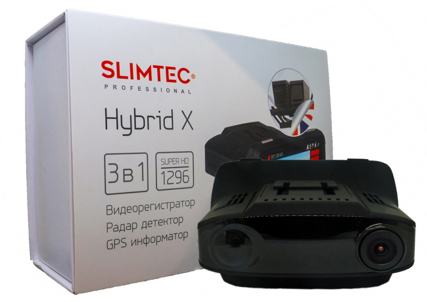 фото Видеорегистратор с радар-детектором Slimtec Hybrid X, цвет черный