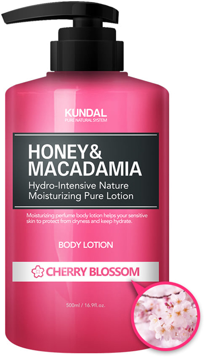 фото Лосьон для тела Kundal Honey & Makadamia Pure Body Lotion Cherry Blossom, 500 мл