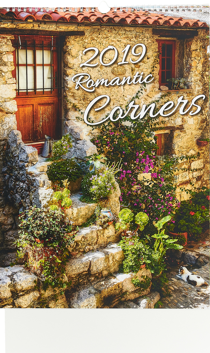 Календарь 2019 (на спирали). Romantic Corners Календарь 2019 (на спирали). Romantic Corners