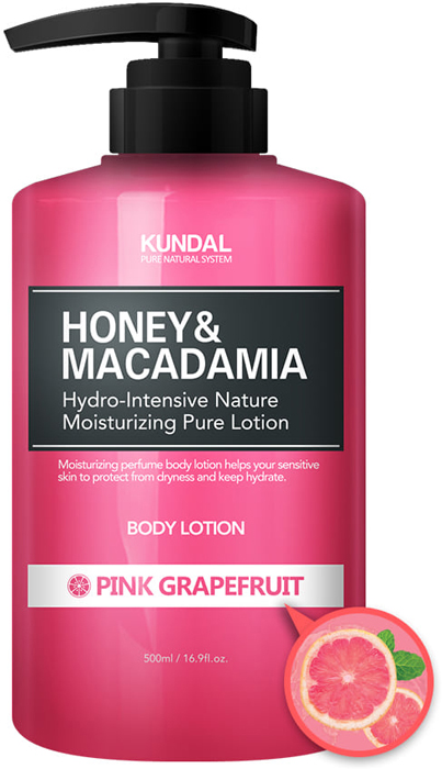 фото Лосьон для тела Kundal Kundal Honey & Makadamia Pure Body Lotion Pink Grapefruit, 500 мл