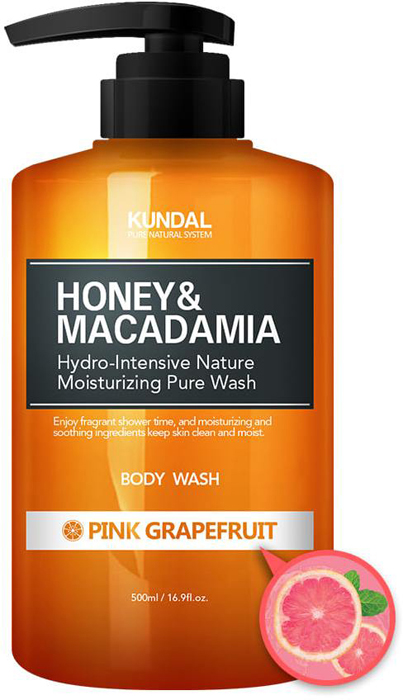 фото Гель для душа Kundal Honey & Macadamia Body Wash Pink Grapefruit, 500 мл