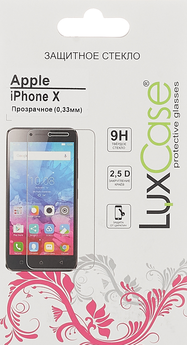 фото Защитное стекло iPhone X Luxcase