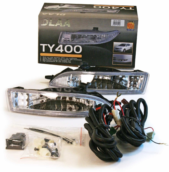 фото Фара противотуманная Dlaa TY-400 W, Toyota Corolla 2001-2004, HB 9006, 12V, 55 W