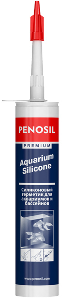 фото Герметик силиконовый Penosil AQ, для аквариумов, цвет: черный, 310 мл
