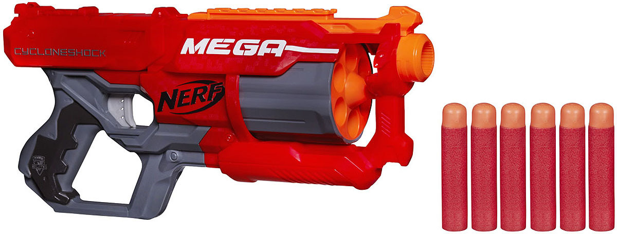 фото Nerf Бластер "Mega Cycloneshock", с патронами