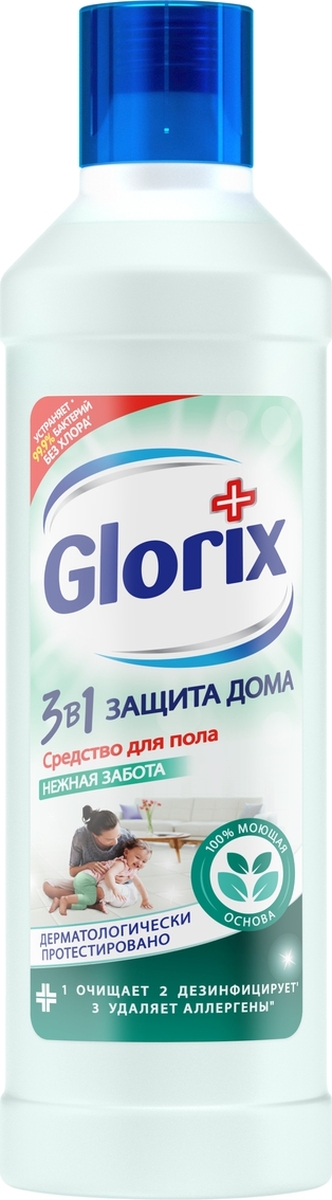 фото Средство для мытья пола Glorix "Нежная забота", 1 л