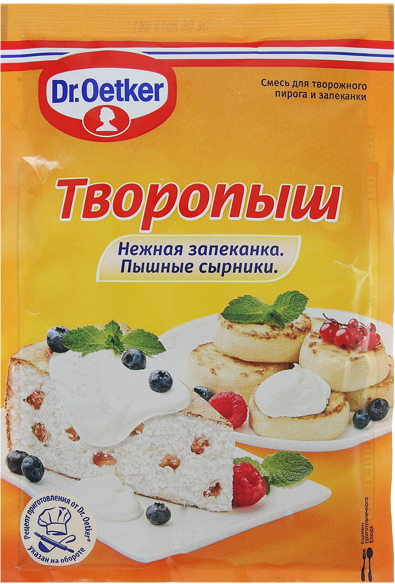 фото Dr.Oetker смесь для творожного пирога и запеканки "Творопыш", 60 г