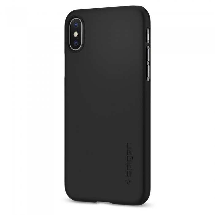 фото Чехол Spigen Thin Fit для iPhone X, цвет черный