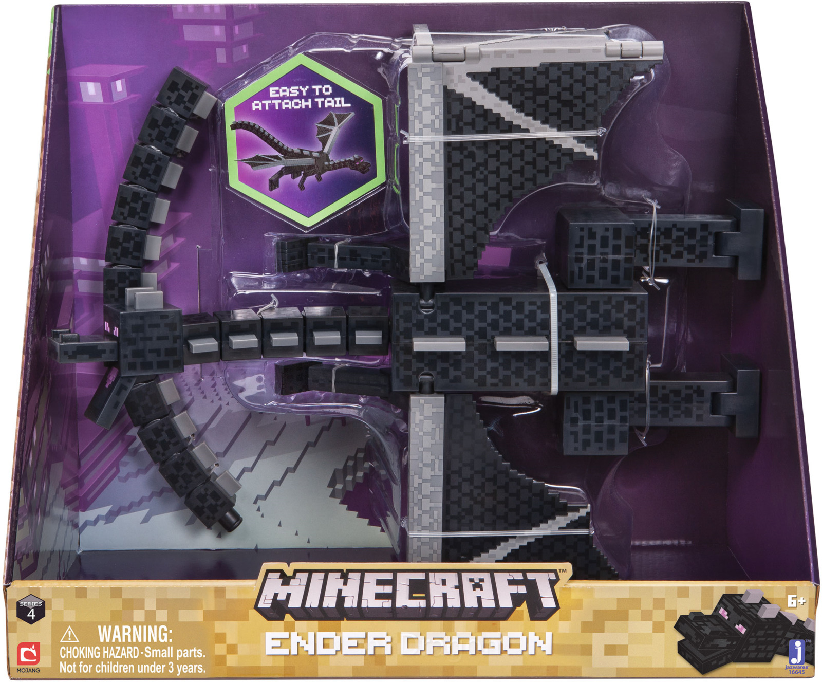 фото Фигурка Minecraft Ender Dragon, размах крыльев 52 см