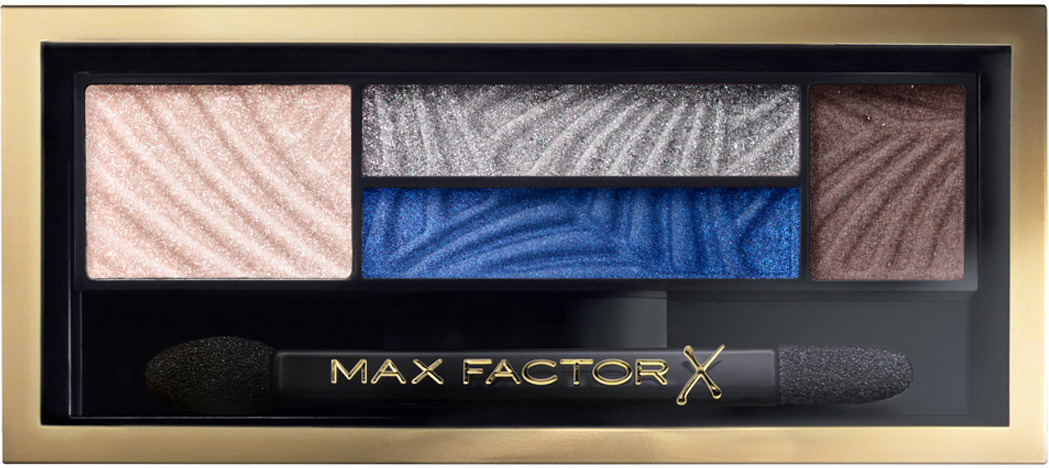 фото Max Factor 4-хцветные тени для век и бровей Smokey Eye Drama Kit 2 В 1, тон 06 azzure allure