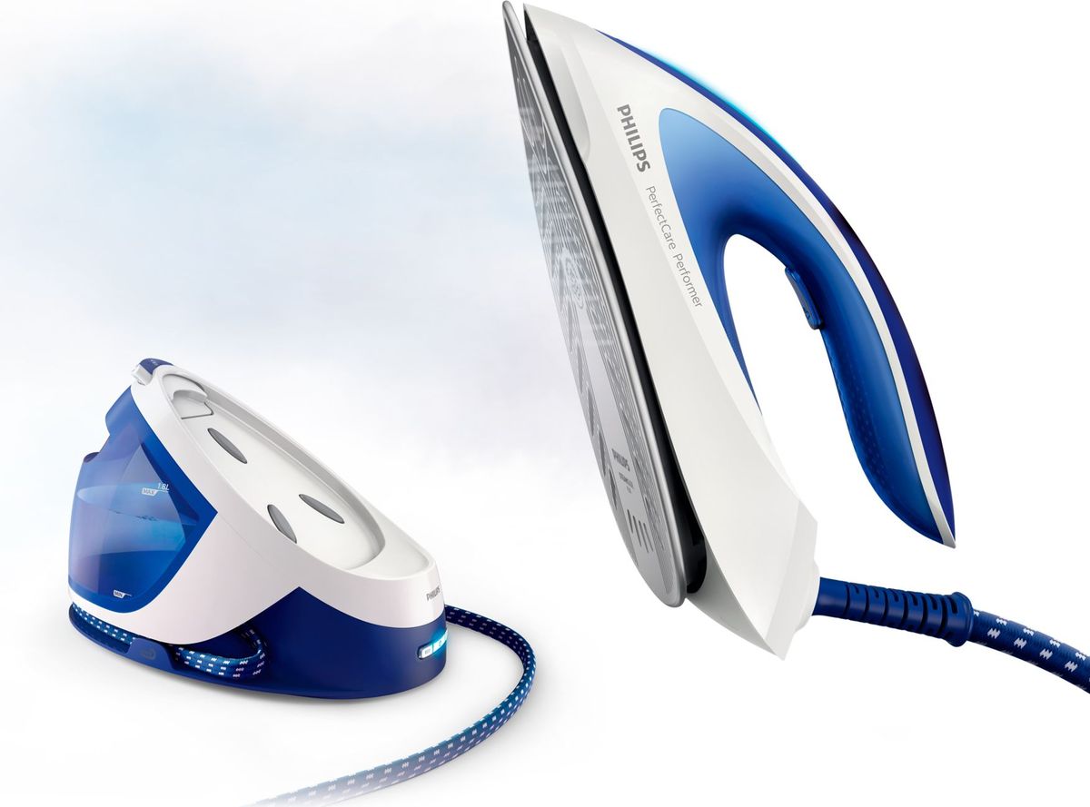 фото Philips PerfectCare Performer GC8711/20, White Blue парогенератор