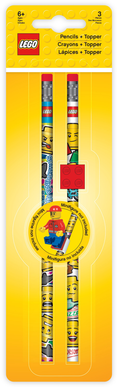 Набор карандашей чернографитных LEGO Iconic, с насадкой, 2 шт