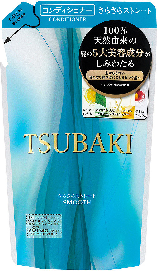 фото Кондиционер для волос Shiseido Tsubaki Smooth, разглаживающий, с маслом камелии, 330 мл