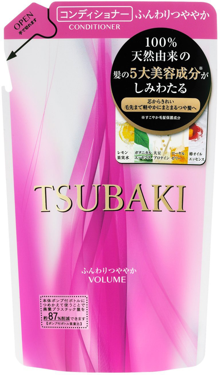 фото Кондиционер для волос Shiseido Tsubaki Volume, для придания объема, с маслом камелии, 330 мл