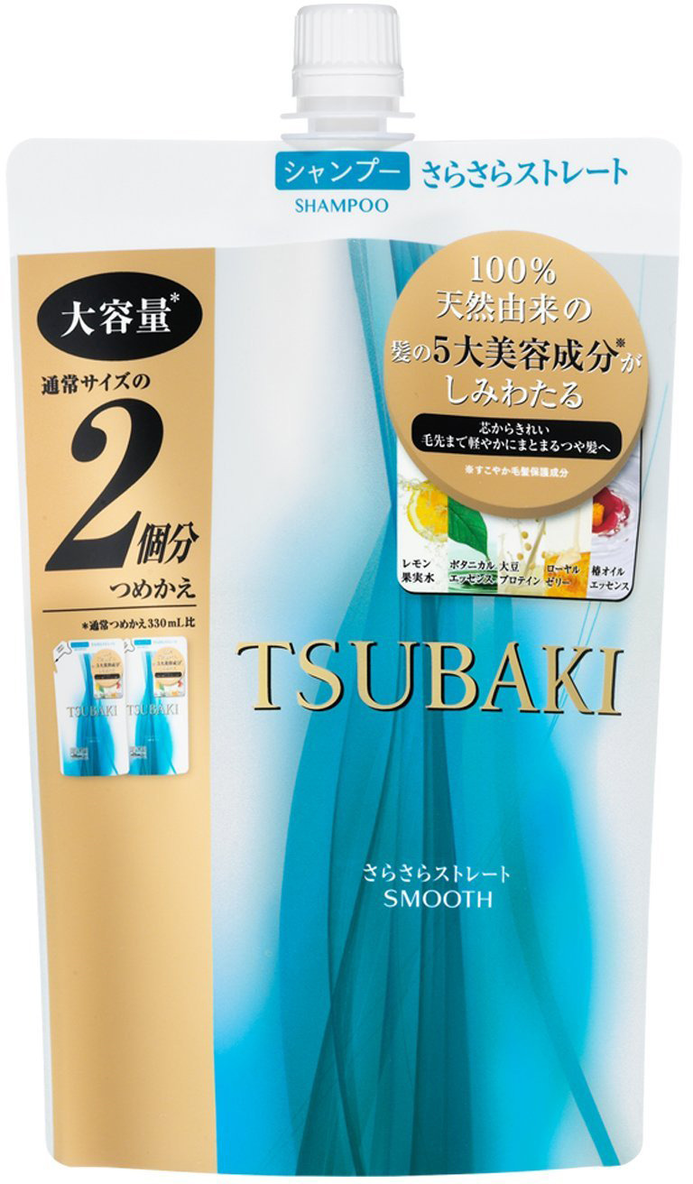 фото Шампунь для волос Shiseido Tsubaki Smooth, разглаживающий, с маслом камелии, 660 мл