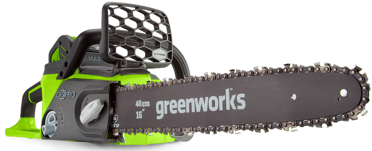 фото Пила цепная GreenWorks GD40CS40 20077, бесщеточная, 40V (БЕЗ Аккумулятора и З/У) 20077