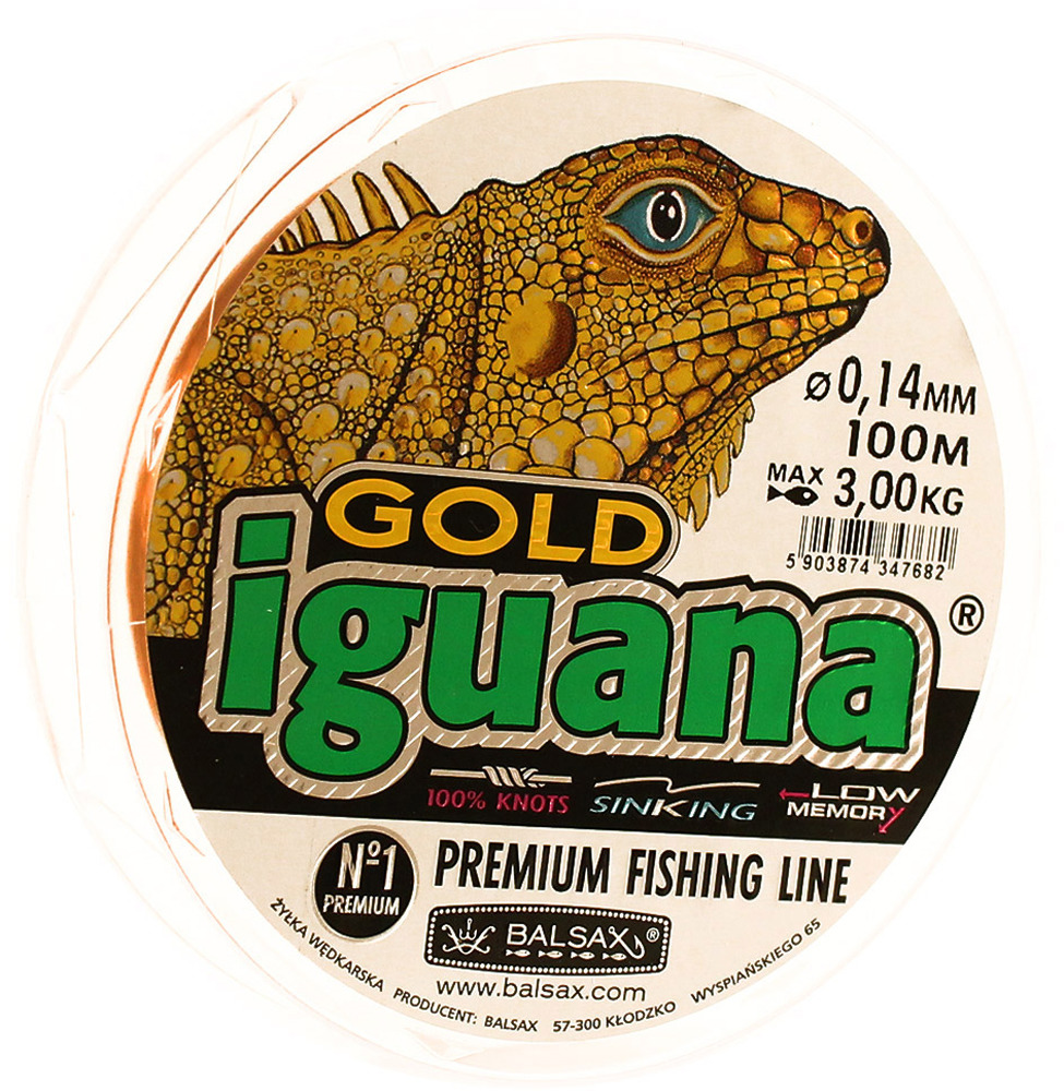 фото Леска Balsax Iguana Gold, 100 м, 0,14 мм, 3,0 кг