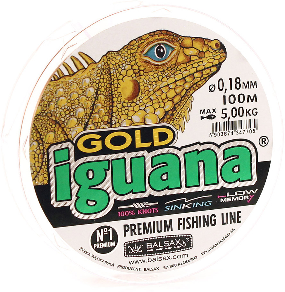 фото Леска Balsax Iguana Gold, 100 м, 0,18 мм, 5,0 кг