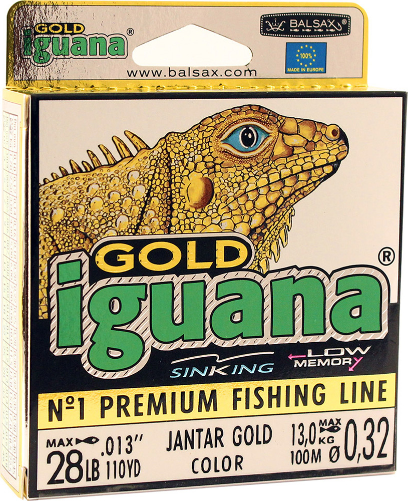 фото Леска Balsax Iguana Gold, 100 м, 0,32 мм, 13,0 кг