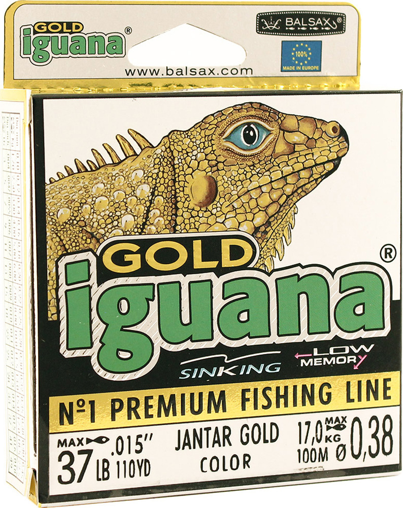 фото Леска Balsax Iguana Gold, 100 м, 0,38 мм, 17,0 кг