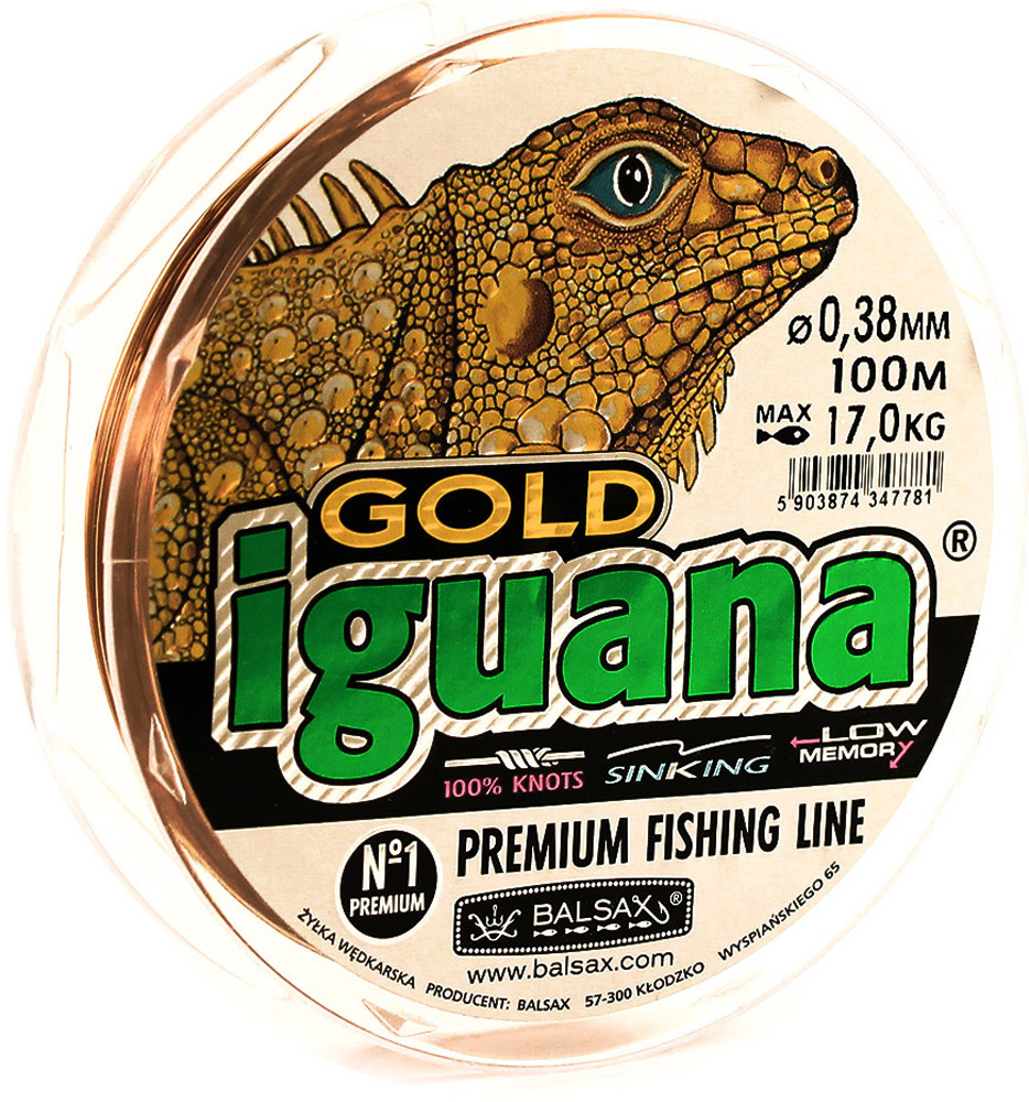 фото Леска Balsax Iguana Gold, 100 м, 0,38 мм, 17,0 кг