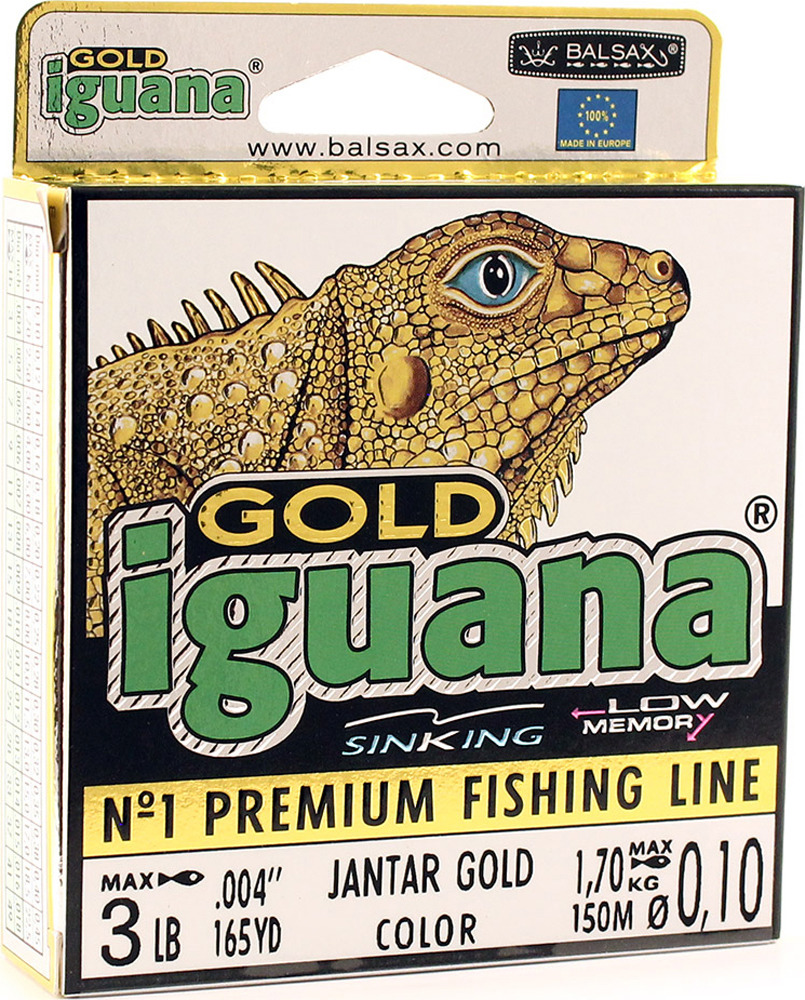 фото Леска Balsax Iguana Gold, 150 м, 0,10 мм, 1,7 кг