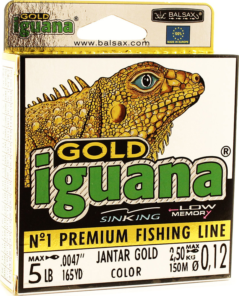 фото Леска Balsax Iguana Gold, 150 м, 0,12 мм, 2,5 кг