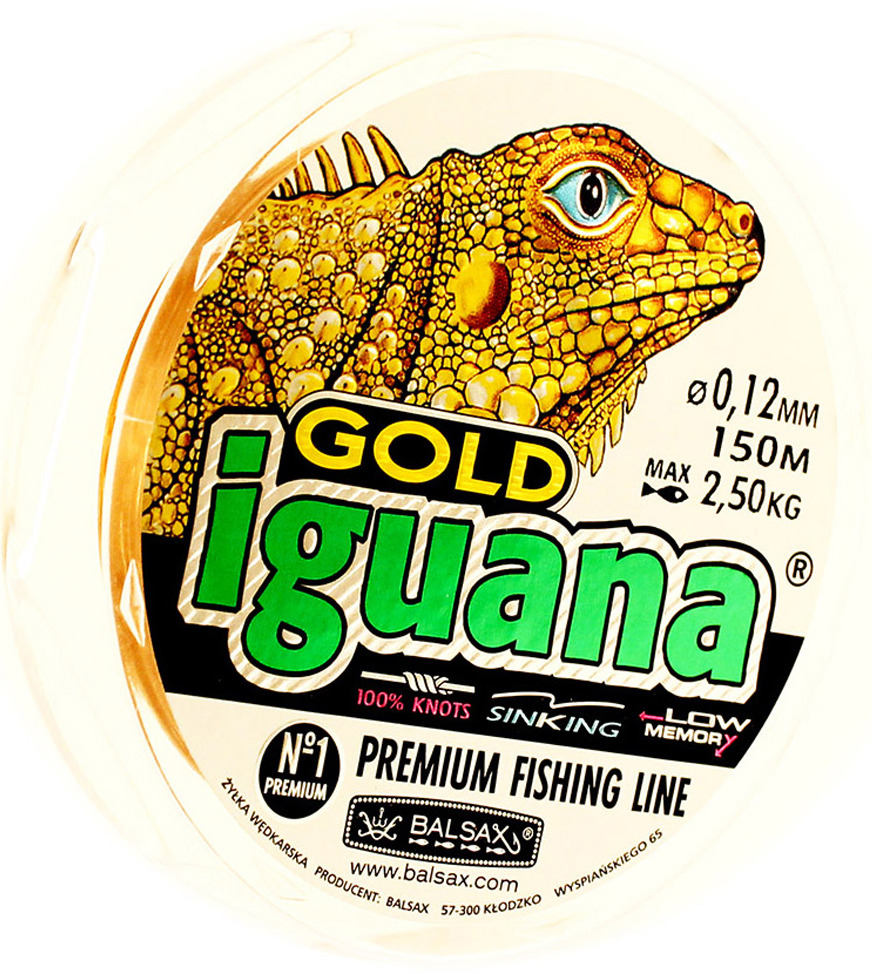 фото Леска Balsax Iguana Gold, 150 м, 0,12 мм, 2,5 кг