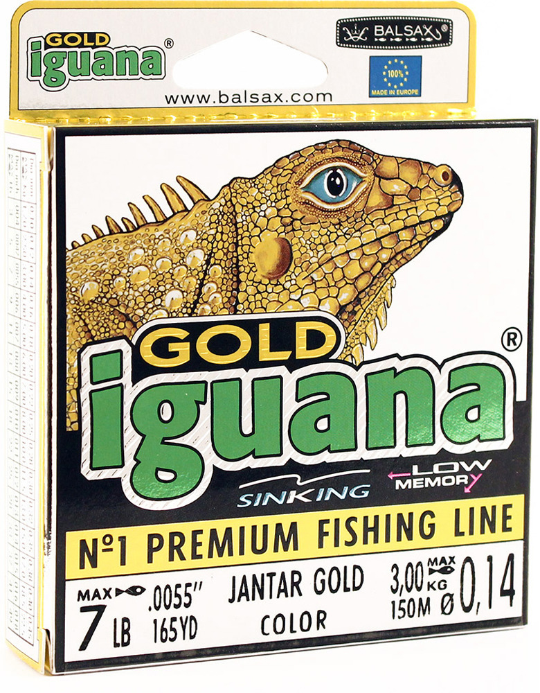 фото Леска Balsax Iguana Gold, 150 м, 0,14 мм, 3,0 кг