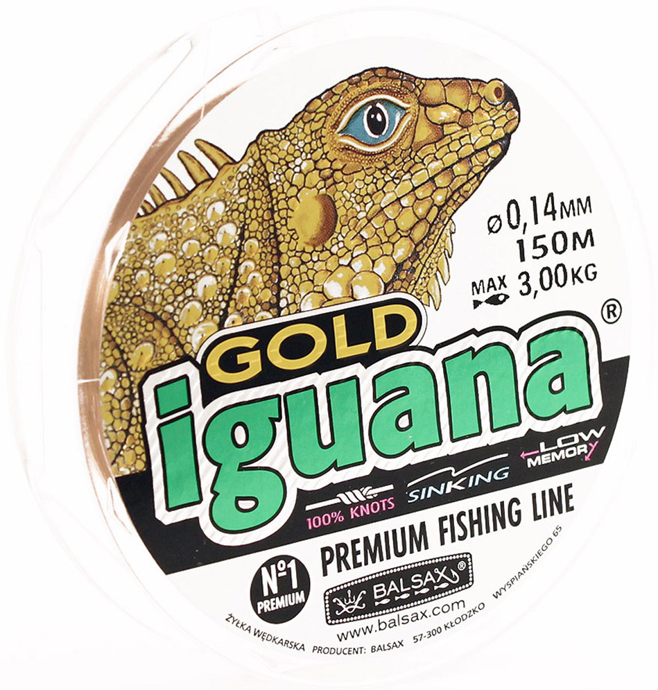 фото Леска Balsax Iguana Gold, 150 м, 0,14 мм, 3,0 кг