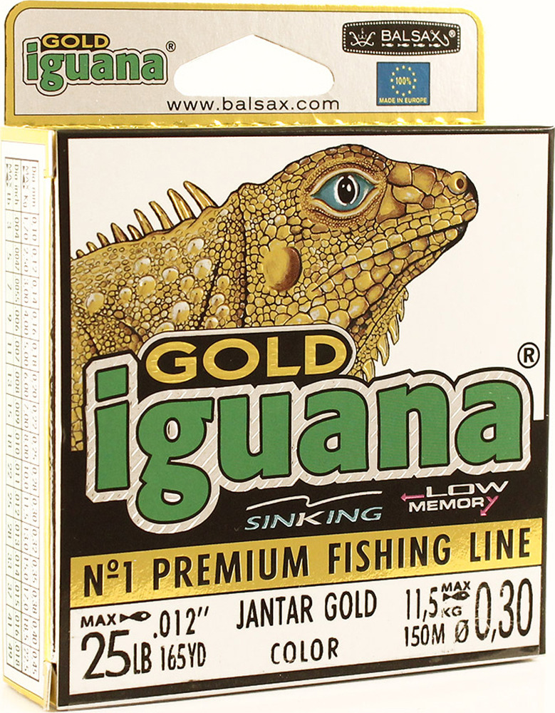 фото Леска Balsax Iguana Gold, 150 м, 0,30 мм, 11,5 кг