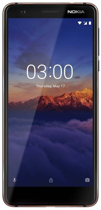 фото Смартфон Nokia 3.1, 16 ГБ, синий