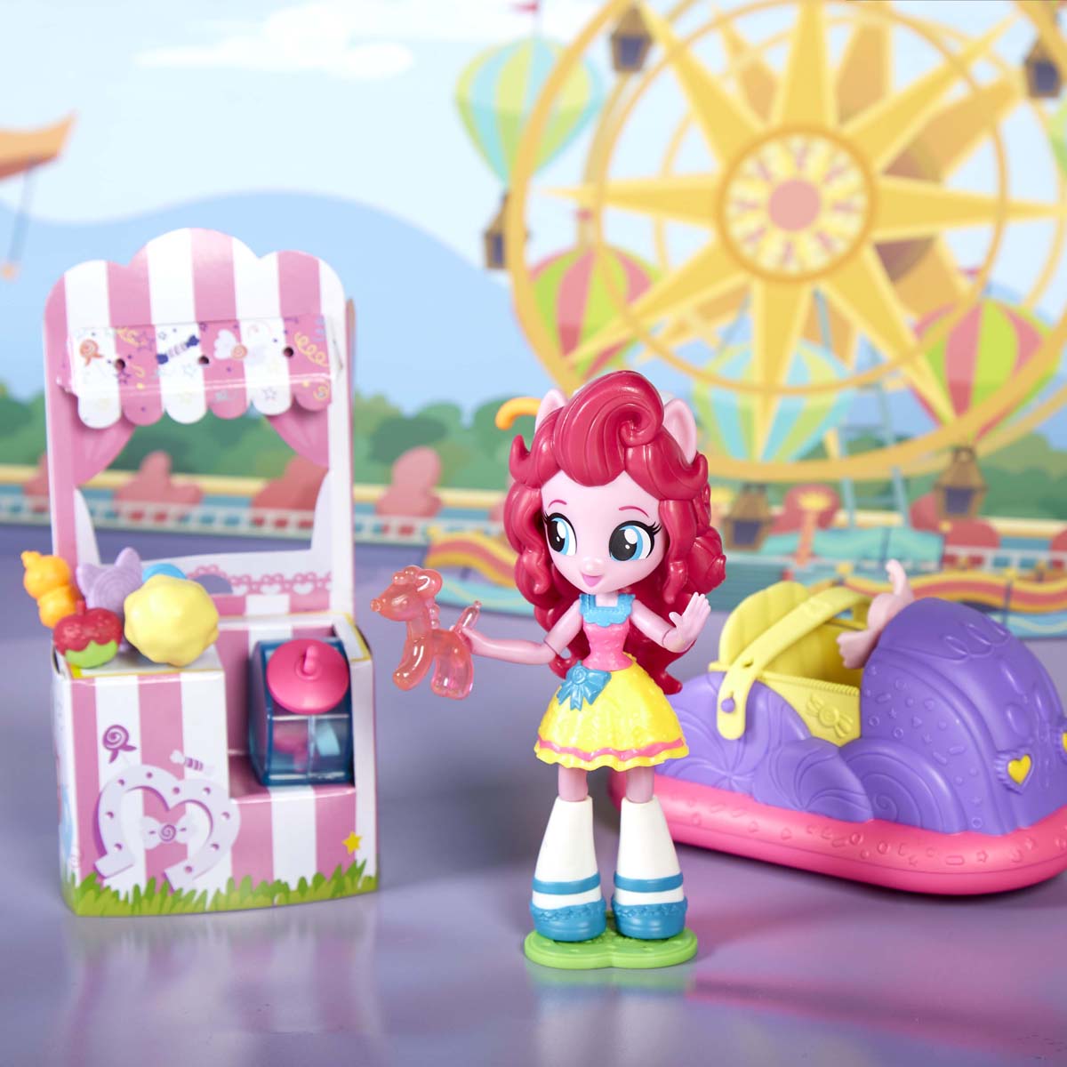 фото Игровой набор с мини-куклой My Little Pony "Pinkie Pie. Bumper Cars and Candy Fun". B8824_B2619