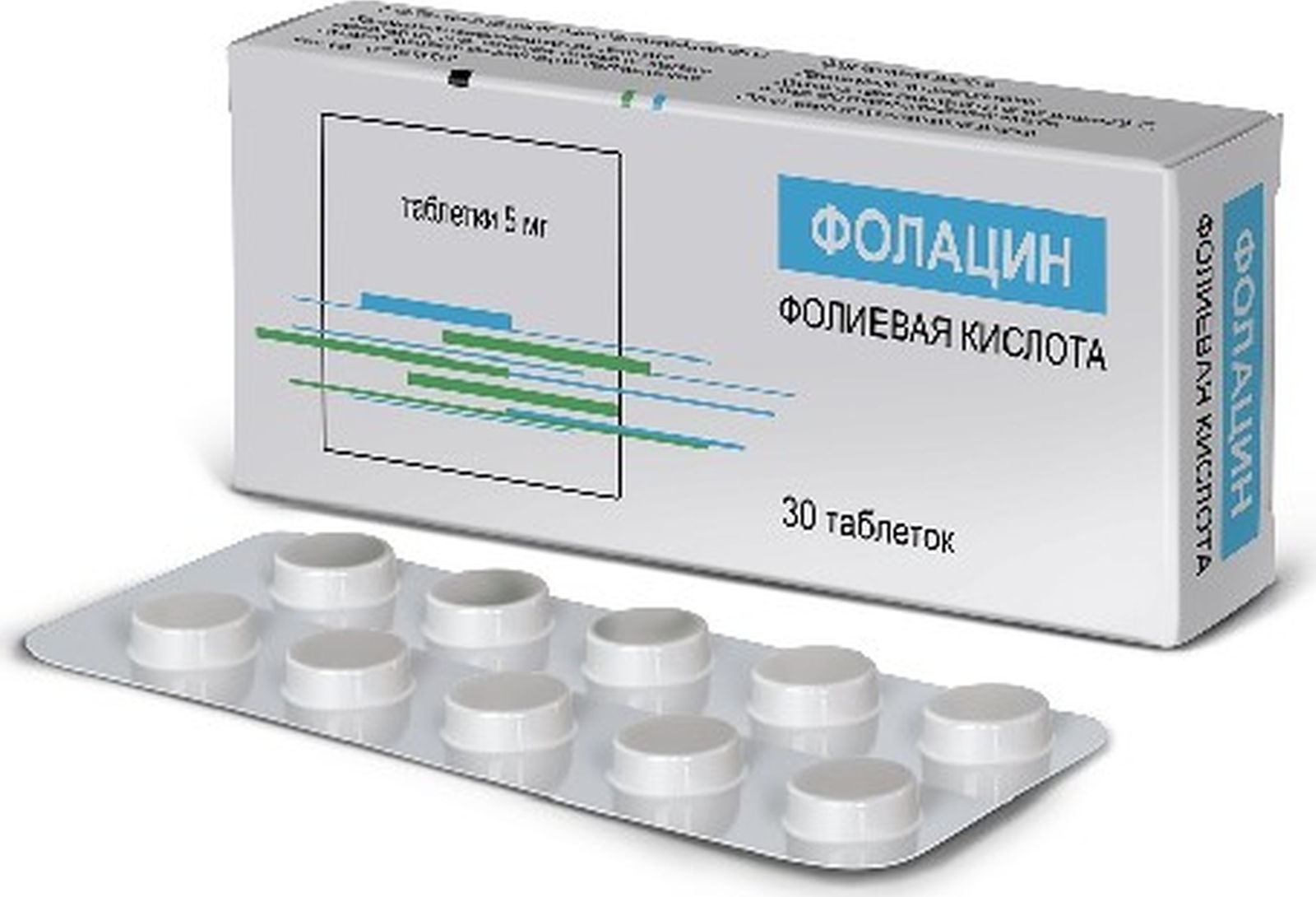Фолацин 5 мг таб №30 —  в е  с быстрой доставкой