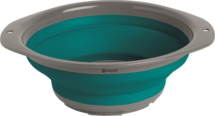 фото Миска походная Outwell Collaps Bowl, складная, цвет: темно-бирюзовый, 10,5 х 27,8 см. 650703