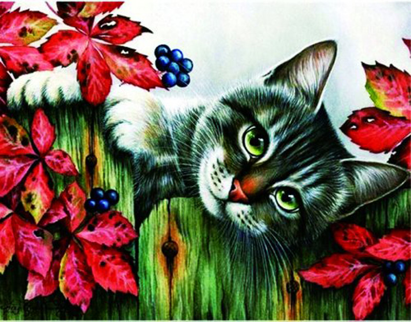 Открытки с котами нарисованными