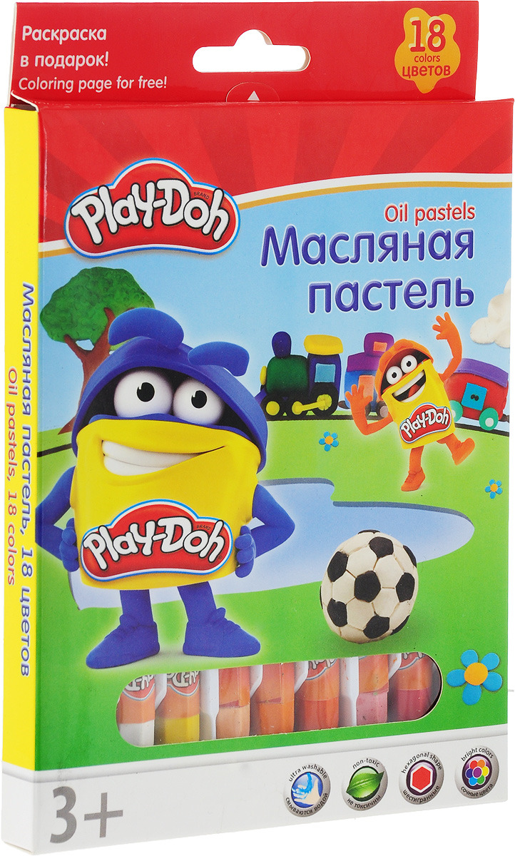 фото Пастель Play-Doh, 18 цветов