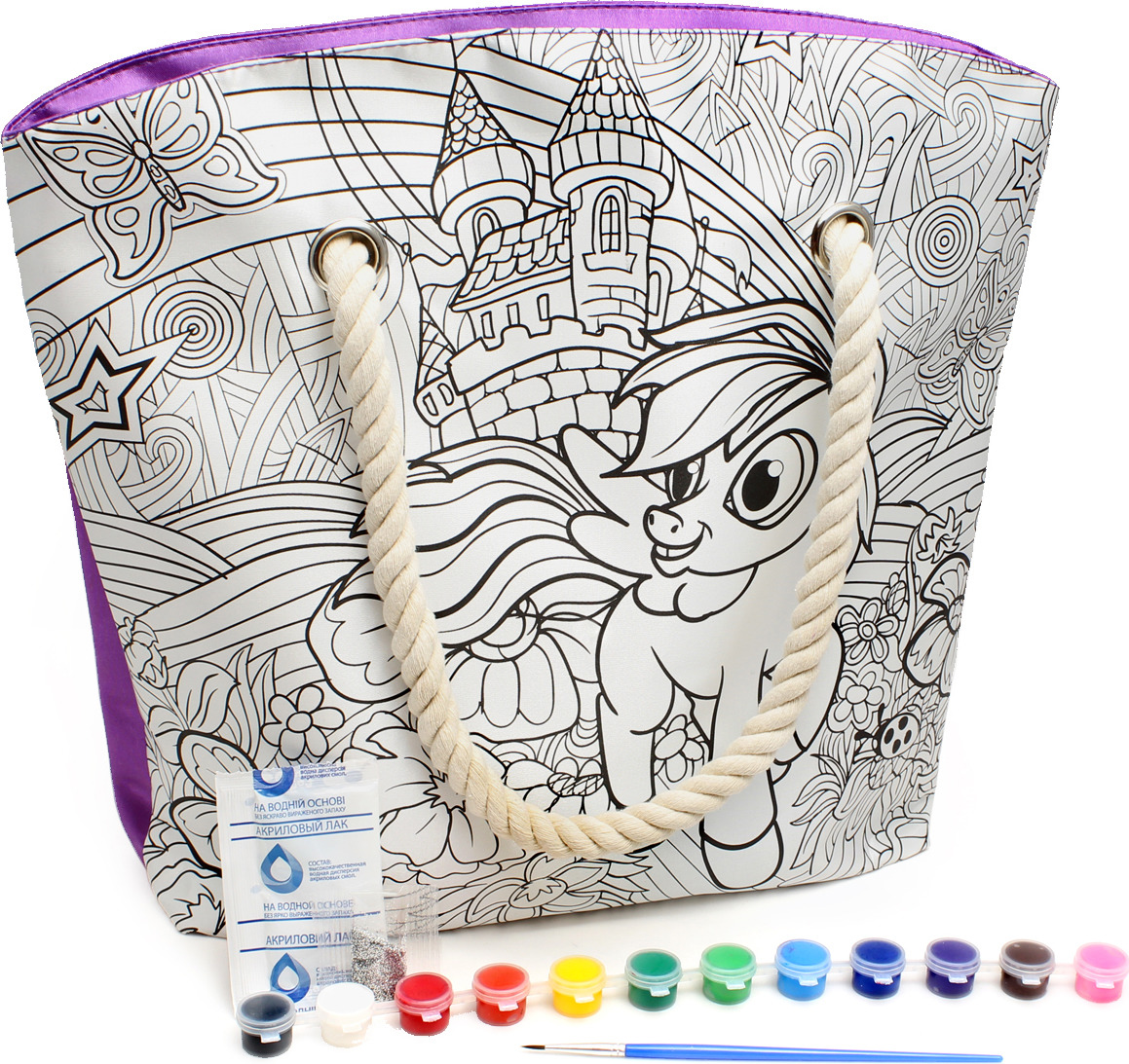 фото Набор для творчества Danko Toys "My Color Bag. Сумка-раскраска Мульт 3. Пони"