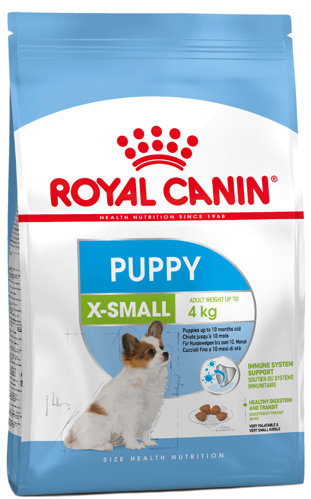 фото Корм сухой Royal Canin "X-Small", для щенков мелких пород миниатюрных собак (меньше 4 кг) с 2 до 10 месяцев, 3 кг