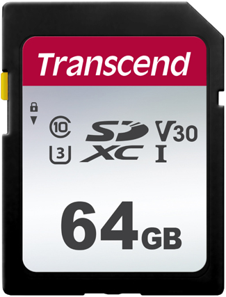 фото Transcend SDXC 300S UHS-I Class U3 64 GB карта памяти