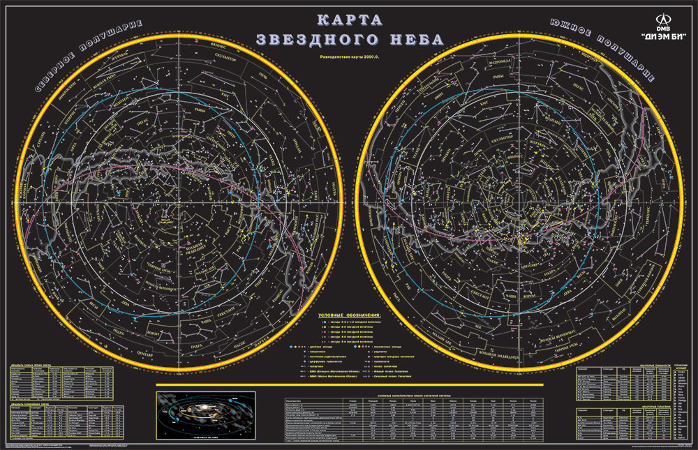 фото Карта звёздного неба (светящаяся)