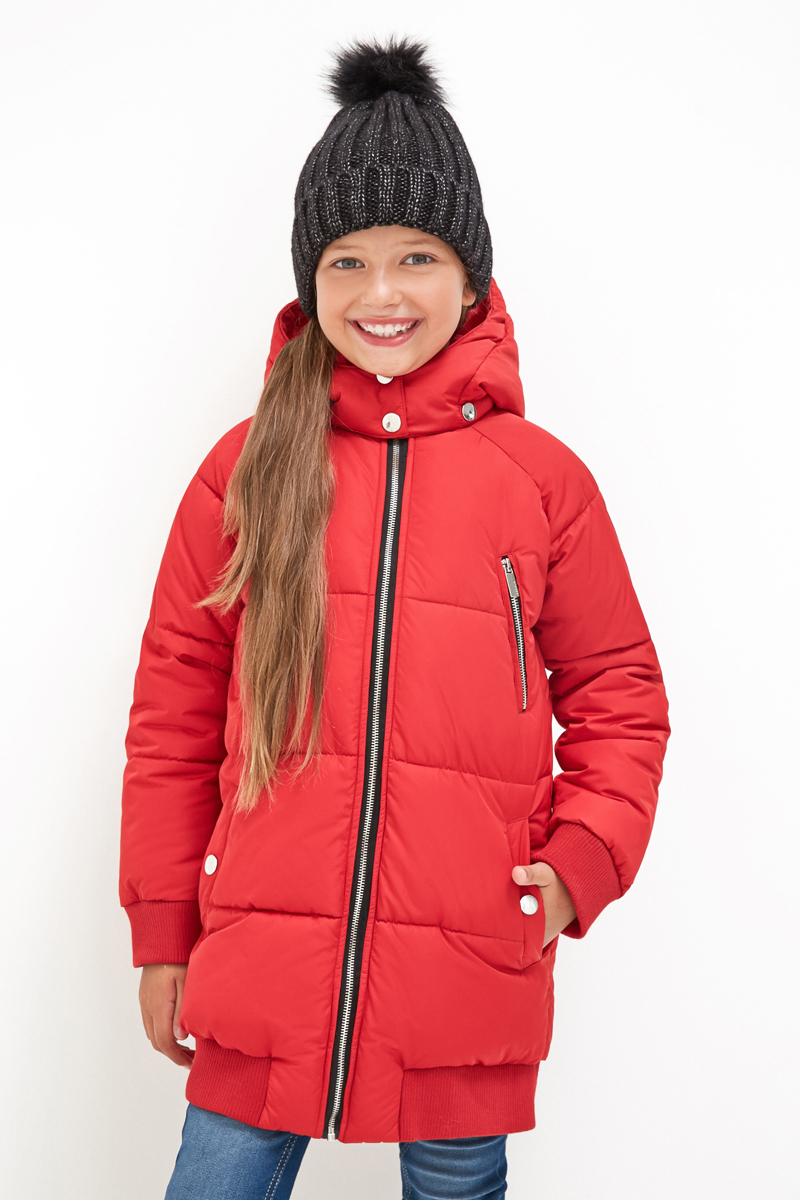 Куртка Acoola для девочки зимняя красная