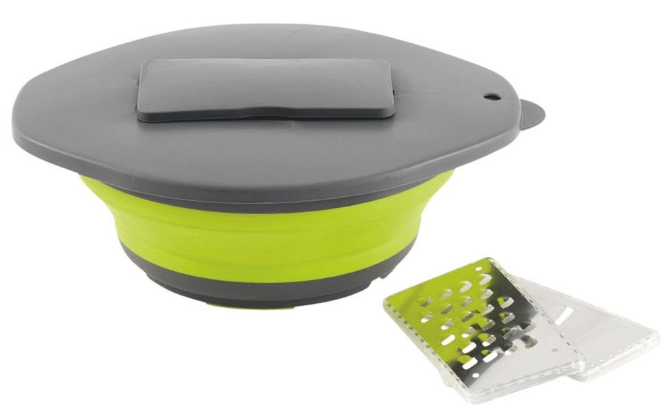 фото Миска походная Outwell Collaps Bowl, складная, с крышкой-теркой, цвет: светло-зеленый, 10,5 х 23,5 см. 650347
