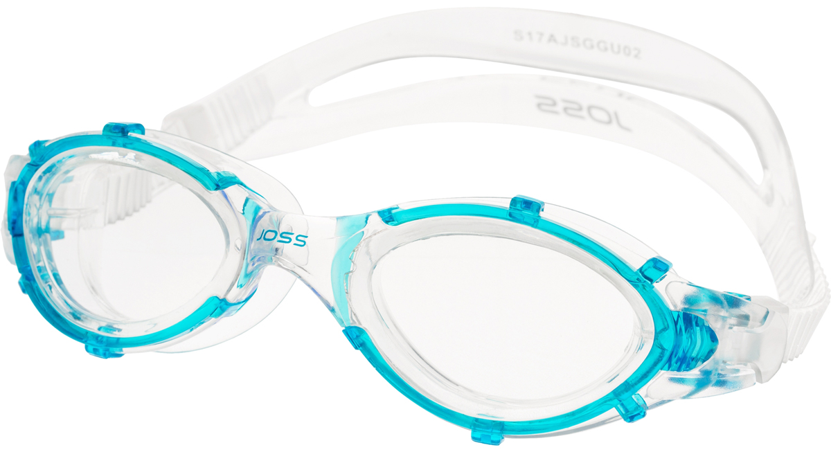 Очки для плавания Joss Swim Goggles, взрослые, цвет: лазурный. Размер универсальный