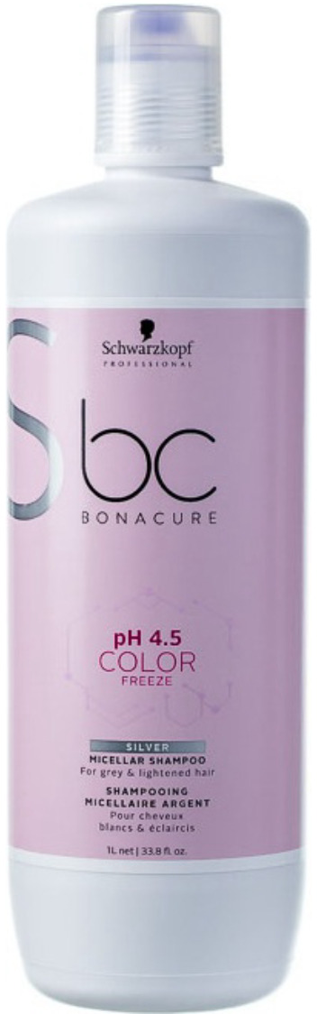 фото Шампунь для волос мицеллярный нейтрализующий Schwarzkopf Professional Bonacure "Color Freeze pH4.5", 1 л