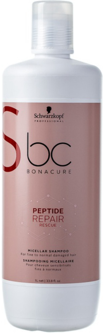 фото Шампунь для волос мицеллярный Schwarzkopf Professional Bonacure "Peptide Repair Rescue", 1 л