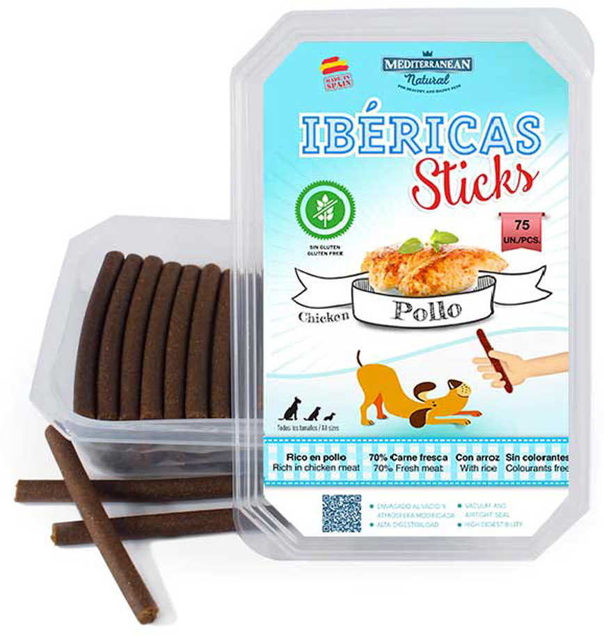 фото Лакомство для собак Mediterranean Ibericas Sticks, куриные палочки, 900 г