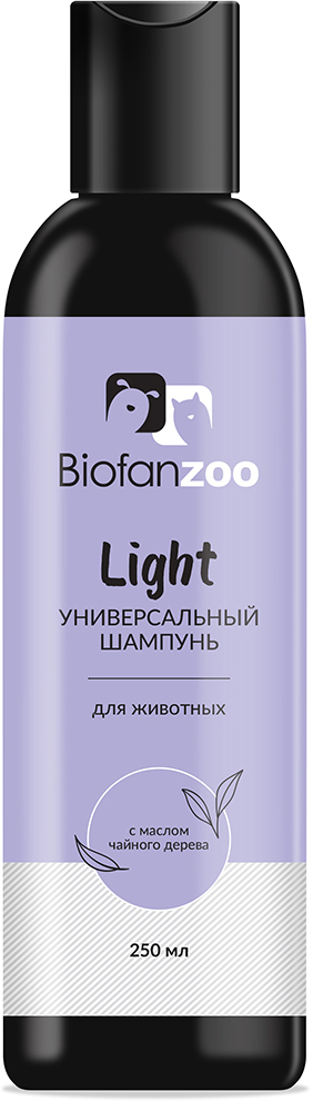 фото Шампунь для животных Biofan Zoo Light, универсальный, с маслом чайного дерева, 250 мл