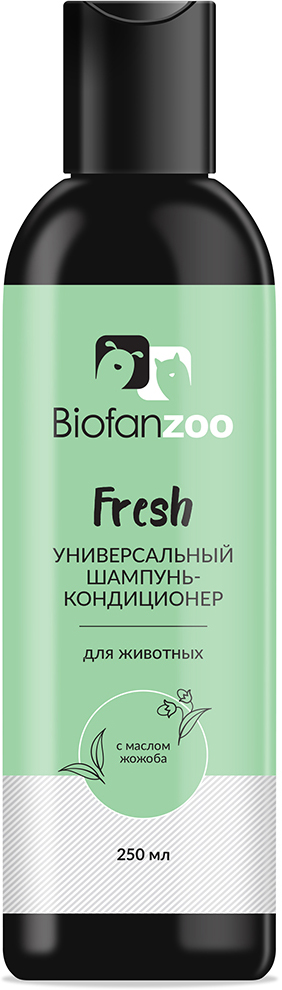 фото Шампунь-кондиционер для животных Biofan Zoo Fresh, универсальный, с маслом жожоба, 250 мл